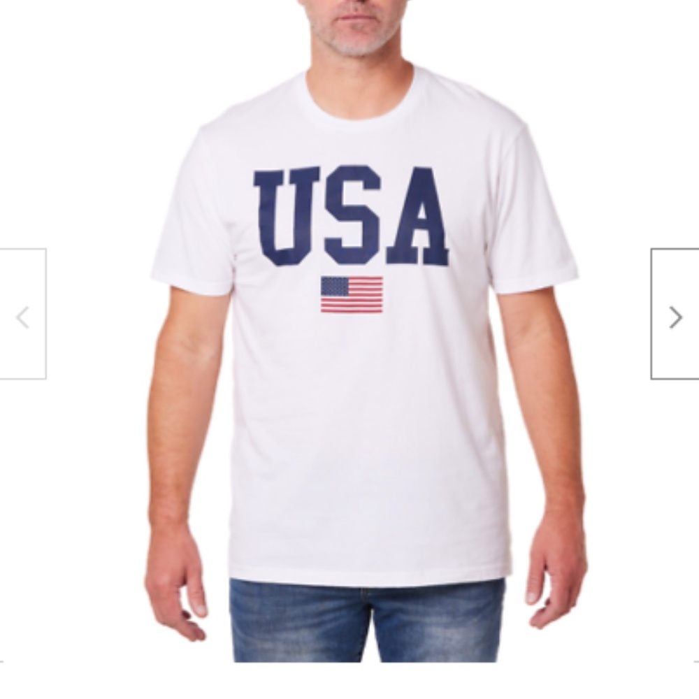 New General Standard Men’s Americana T-Shirt White Size XXL
